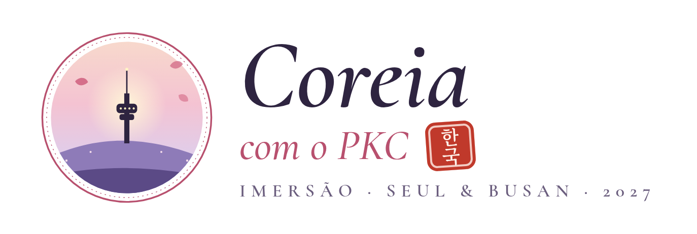 Logo Coreia com o PKC, Imersão Seul e Busan 2027